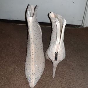 Fashion Nova Nude Heels with studs all over.